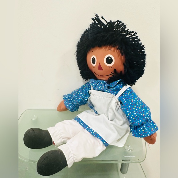 Vintage 1994 African American Playskool Raggedy Ann Cloth Doll 20 Inches EUC - Picture 2 of 9